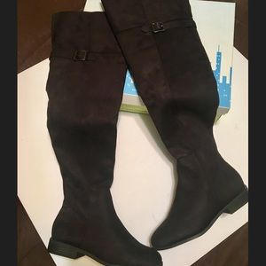 Classified Thigh High Suede Boots.